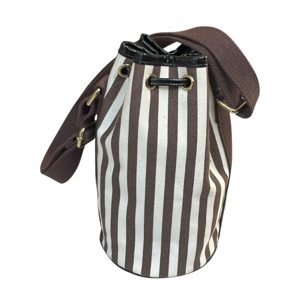 Henri Bendel STRIPE Bucket Wine Bag - Picture 3 of 8